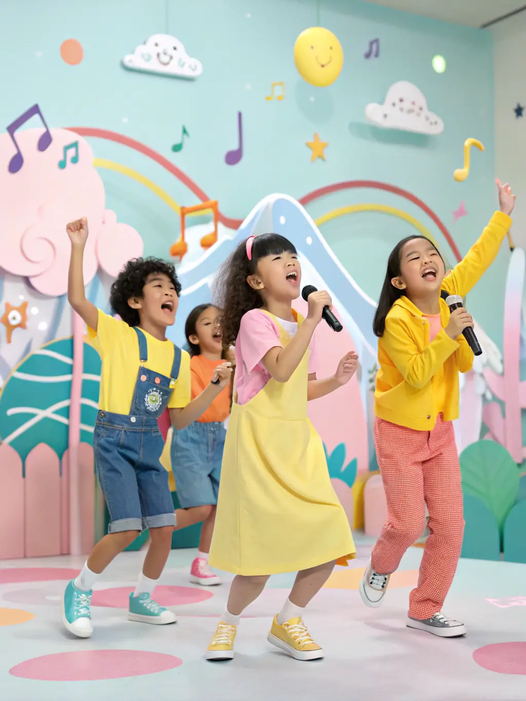 A lively music and dance class with participants of different ages, moving to the rhythm and enjoying the social interaction, representing the music and dance program of PLC PAYS LOISIRS ET CULTURE.